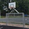 Voetbaldoel basketbalcombinatie VB200 3 Antivandaal voetbaldoel met basketbal van aluminium model VB200